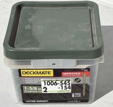Deckmate #8 x 1-5/8" Green Exterior Self-Starting Star Head Wood Deck Screws