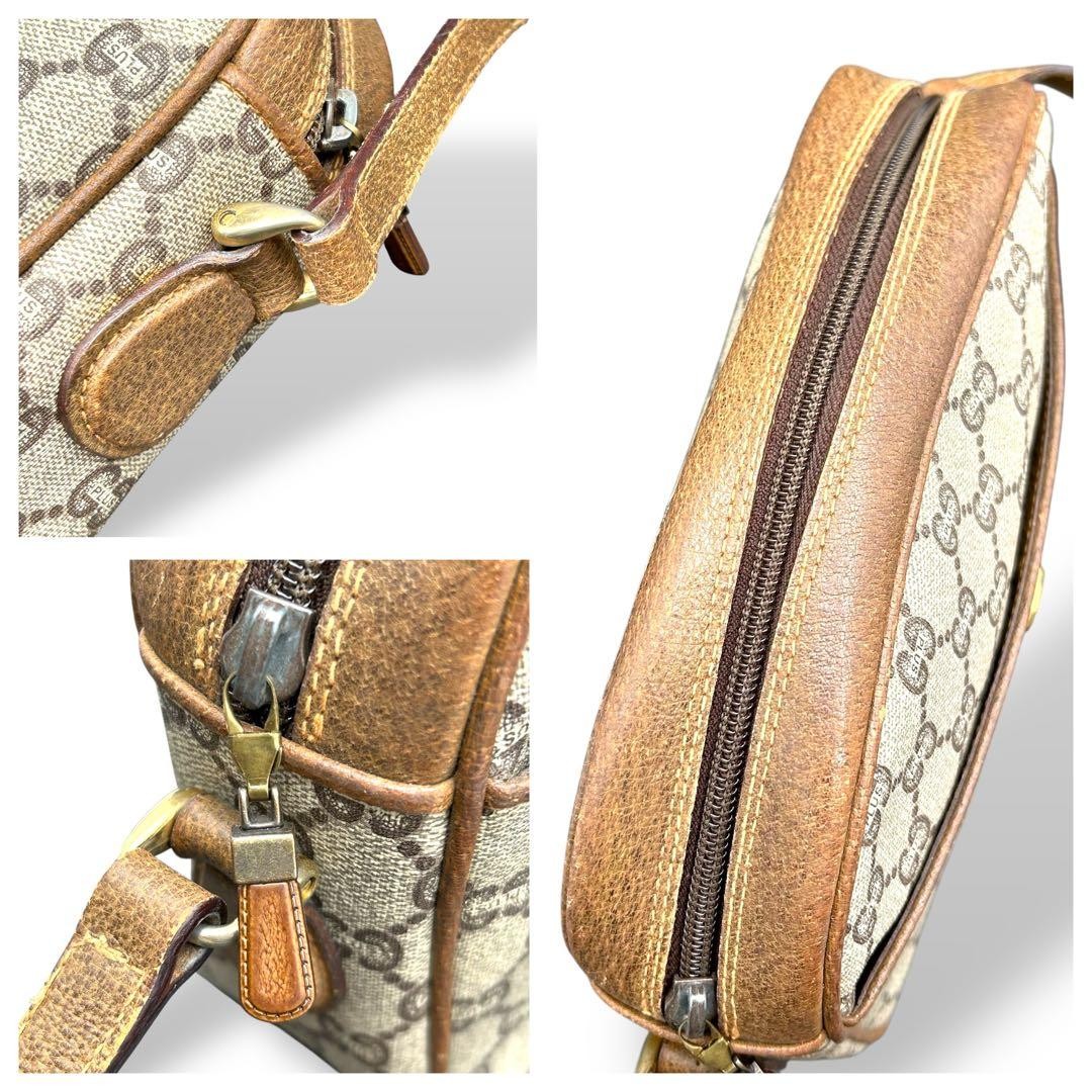 Rare GUCCI Shoulder Bag PVC GG Pattern Beige Japan C-251116-16 thumbnail 21