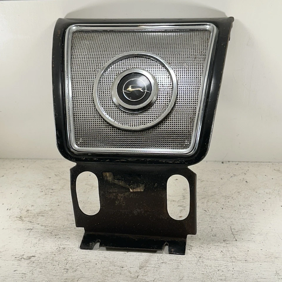 OEM GM Chevy Impala 1960S Rear Seat Speaker Grille And Bezel Housing Great Cond. - Image 2 of 4