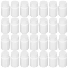  100 Pcs Medication Bottles Vitamin Container Airtight Empty Pill