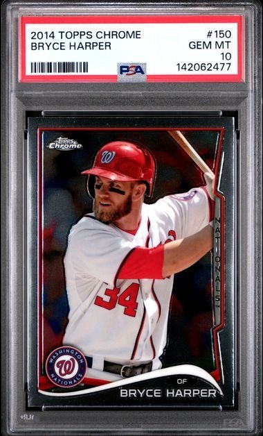 BRYCE HARPER 2014 Topps Chrome #150 PSA 10 GEM MINT