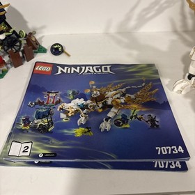 Lego 2015 Ninjago Master Wu Dragon 70734 Incomplete With Manuals  & No Minifigs