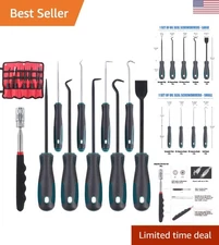 Precision Hook and Pick Tool Set - Magnetic Pickup Tool for Automotive Repair