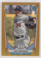 2014 Bowman Draft Chrome Gold Refractor 23/50 Jeff Brigham #CDP66 0c6