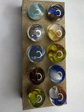 10 Imperfect Glass Marbles lot 8885 See Photos Description