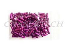 MTB Road BMX Bike 7075 Alloy Spoke Nipples 2.0mm 14G 1/2" 72 Pcs Purple