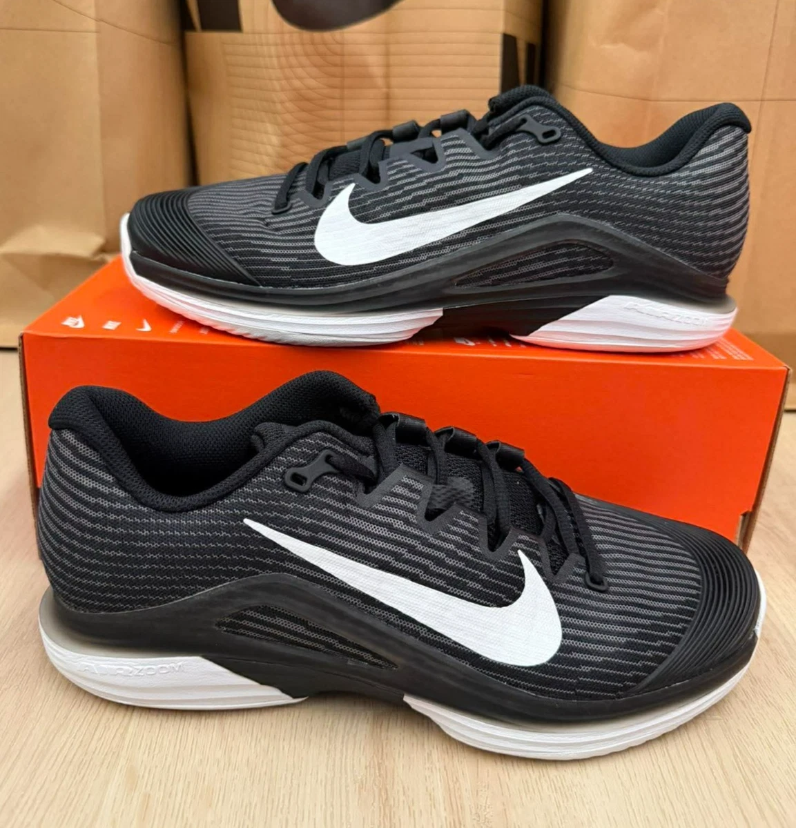 【新品未使用】ナイキコート ZOOM VAPOR 12 HC Las mejores ofertas en NikeCourt Air Zoom Vapor 12 HC White Black