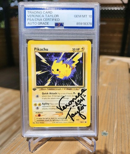 Pikachu (1st Edition) graded PSA 10 for sale on eBay