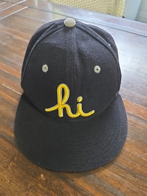 808 In4mation IN4M Hawaii Hi  Embroidered Script Black Gold Cap Hat Snapback 