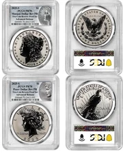2025 S Morgan & Peace Silver Dollar $1 Reverse Proof PCGS PR70 AR #763