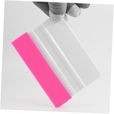 2-Pack Felt Edge Squeegee Tool for Vinyl Wrap  Wallpaper Smoothing, Pink White