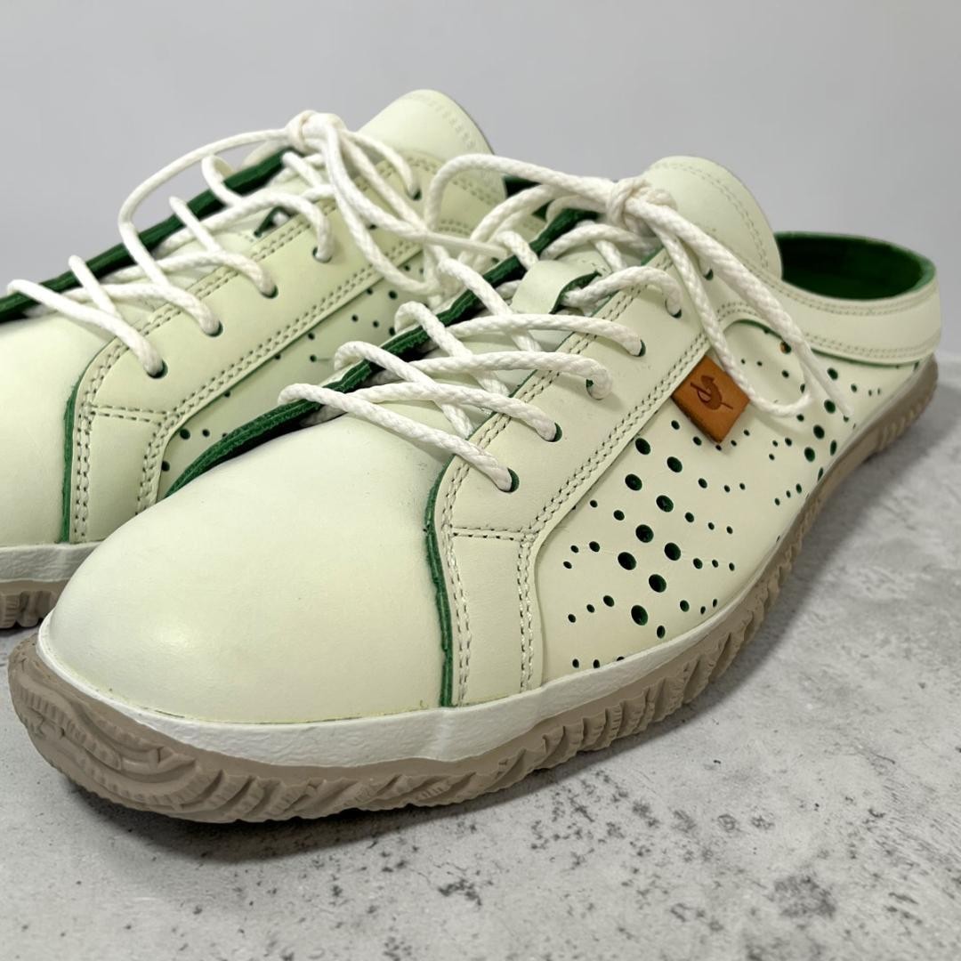 SPINGLE MOVE Mens Clog Sneakers White Green 25.5cm Casual Shoes