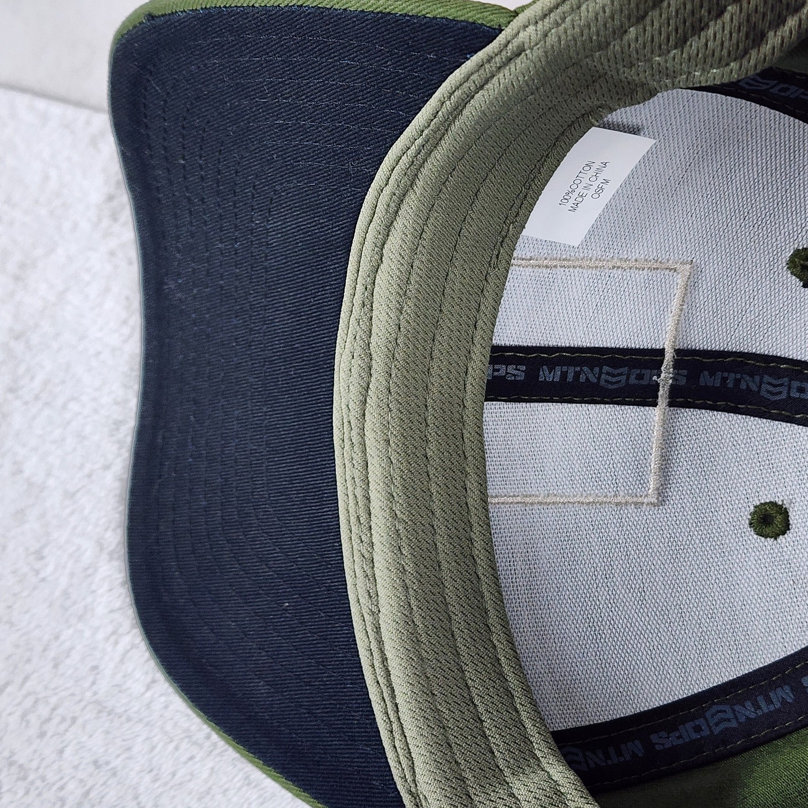 MTN OPS Topographic Logo Patch Green Snapback Cot… - image 14