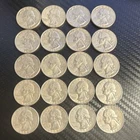 20 1964 Silver Washington Quarters Circulated Uncertified US Coin Lot