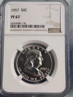 1957 Franklin Proof Half Dollar 50c NGC PF67