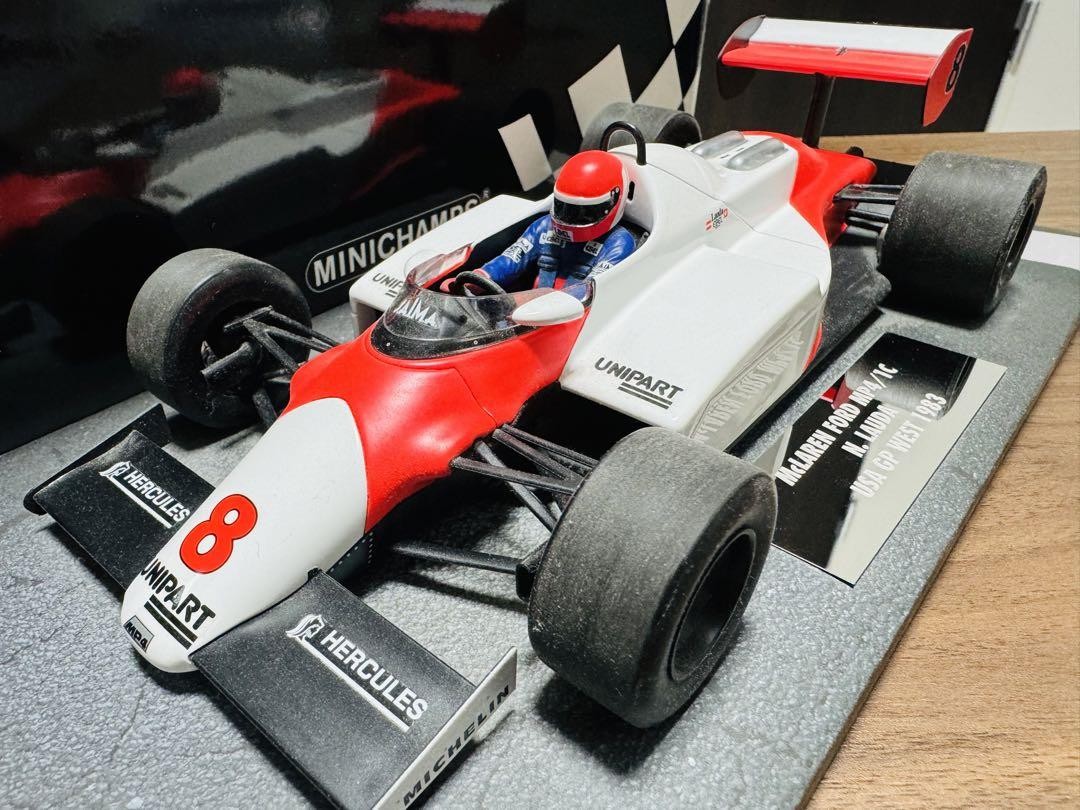 1/18 マクラーレン フォード MP4/1C 1983【N.ラウダ#8】 1:18 Minichamps McLaren Ford MP4/1C #8 Niki Lauda 1983 USA