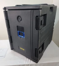 Insulated Food Pan Carrier 82 Qt. Hot Box for Catering Food Box Carrier w Wheels