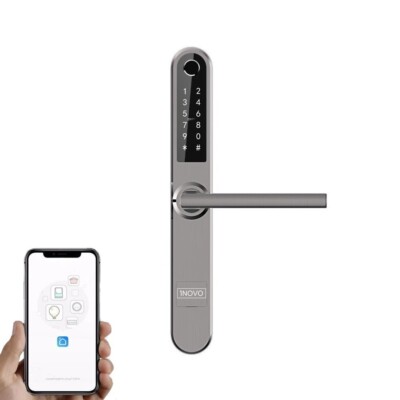 Smart Lock, INOVO Slim Smart Door Lock, Fingerprint Door Lock, Waterproof