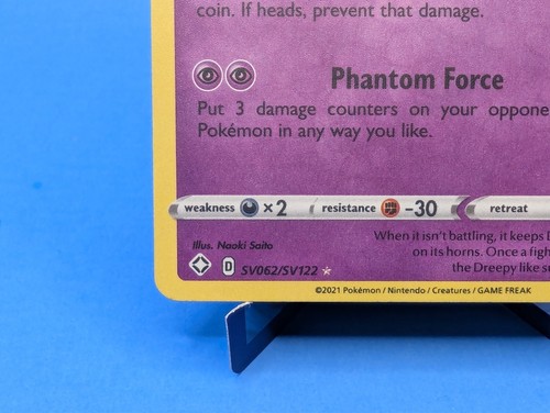 Dragapult SV062/SV122 Pokémon TCG 2021 Shiny Rare Holo Shining Fates NM - Picture 5 of 11