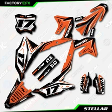 Orange Stellar Graphic Kit fit 21-24 Kawasaki KXF250 KXF 250 Sticker KX250F