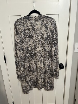 Sanctuary Lenox Cardi Size M Snake Animal Print Longline Duster - Main Image