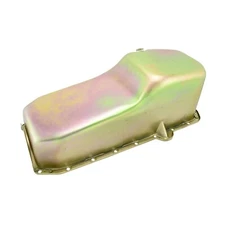 SB Chevy Zinc Oil Pan 4Qt Passenger Side Dipstick 2 Pc RMS SBC 305 350 1980-1985