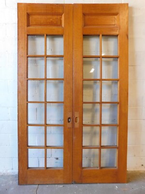 1880's Antique FRENCH POCKET DOORS - VICTORIAN Style Quarter-Sawn
