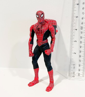 Vintage 2003 Fast Punching Tobey Maguire Spider-Man Action Figure