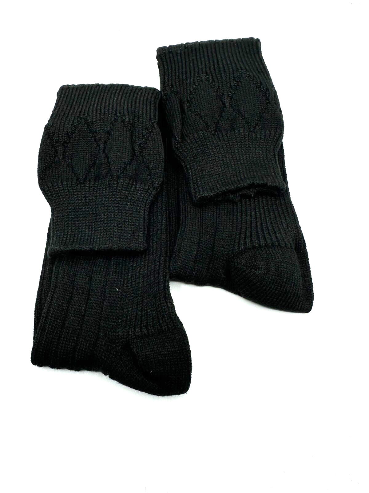 SAOLA Calze kilt scozzesi Highland Wear uomo calze kilt acrilico in NERO solo £8 99