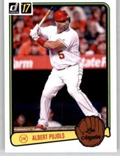 2017 Donruss 1983 Retro Variation Albert Pujols Insert MLB Parallel Angels #16