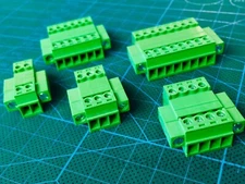 Male-Female Phoenix Style 3.81mm Pluggable Terminal Block with Screw Lock, M-F