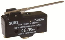 SUNS International Z-20GW Extended Lever 20A Micro Switch