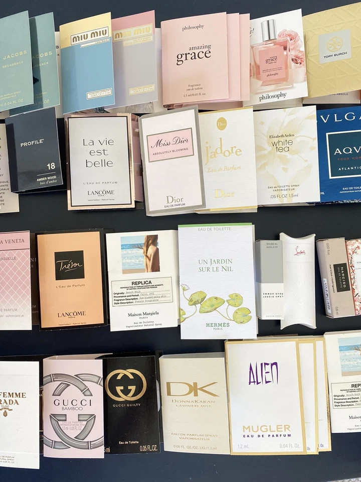 Perfume Samples Lot - 60 Items Dolce, Chloe, Dior, Versace, Gucci Polo Cartier - Image 4 of 4