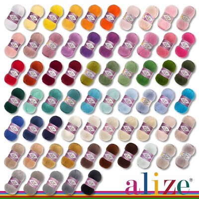 Alize 100 g Cotton Gold Wolle Sommerwolle Garn Baumwolle Amigurumi 65 Farben