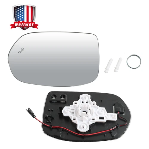 Driver Left Mirror Glass Heated W/Blind Spot for Honda CRV 2017-2022