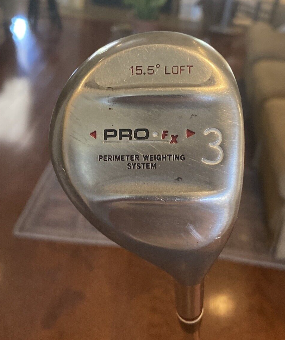 Pro FX 3-Wood 15.5 Degree Loft ⛳ RH Stainless Steel Shaft Stiff