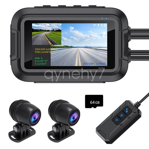 Wifi Motorcycle Dash Cam DVR 3" HD 1080P Camera Waterproof Night Vision Recorder - Picture 21 of 30