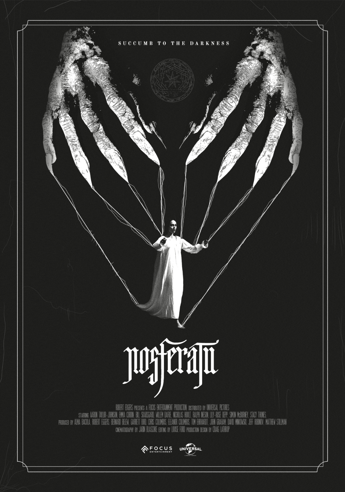 Nosferatu 2024 Poster Nosferatu Movie Series Poster Horror Lily-Rose Depp a