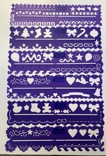 Memories Forever 12” BORDER STENCILS Lot Of 6