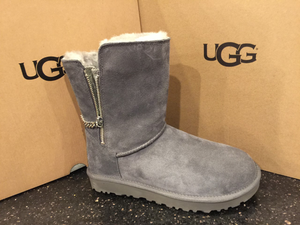 ugg classic short sparkle zip boot