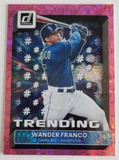 2022 Donruss Trending Wander Franco Tampa Bay Rays Pink Fireworks T-7