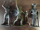 Vintage Vikings Soldier Figures  Knights Models 3pcs. Soviet USSR Collectible