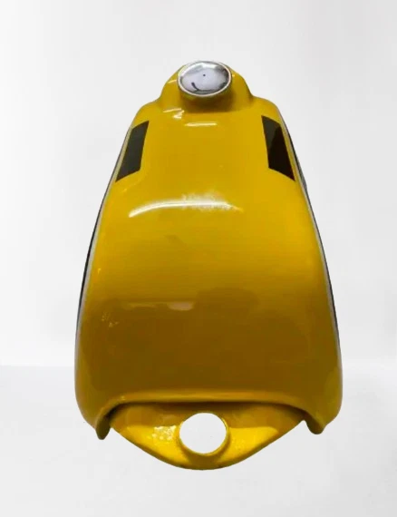 APTO PARA Tanque Yamaha DT 175 Enduro Pintado Amarillo 1975 a 1977 y Tapa Foto 3 de 4