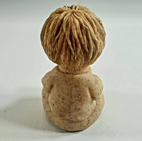 Vintage QUARRY KIDS Bradley Rescued 4” Stone Retired FIGURINE 2001 FAST SHIP - Picture 4 of 5