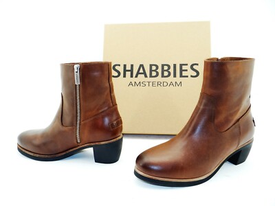 Shabbies Amsterdam Ankle Boots Schuhe Stiefel Stiefelette Damen