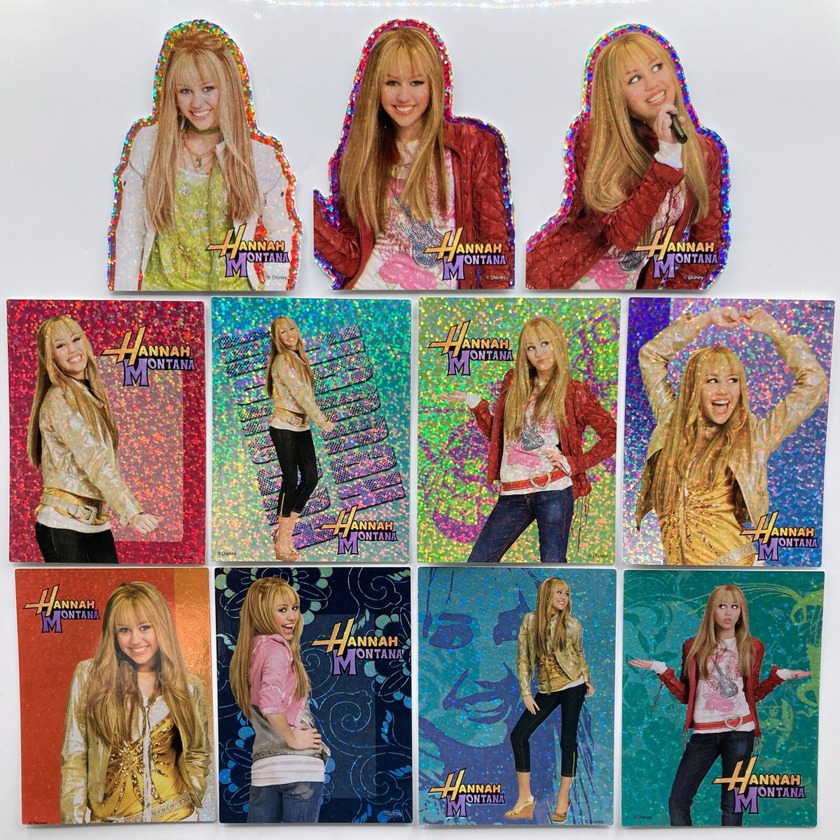 Hannah Montana Stickers LOT OF 11 Vending Machine Decals NOS Miley