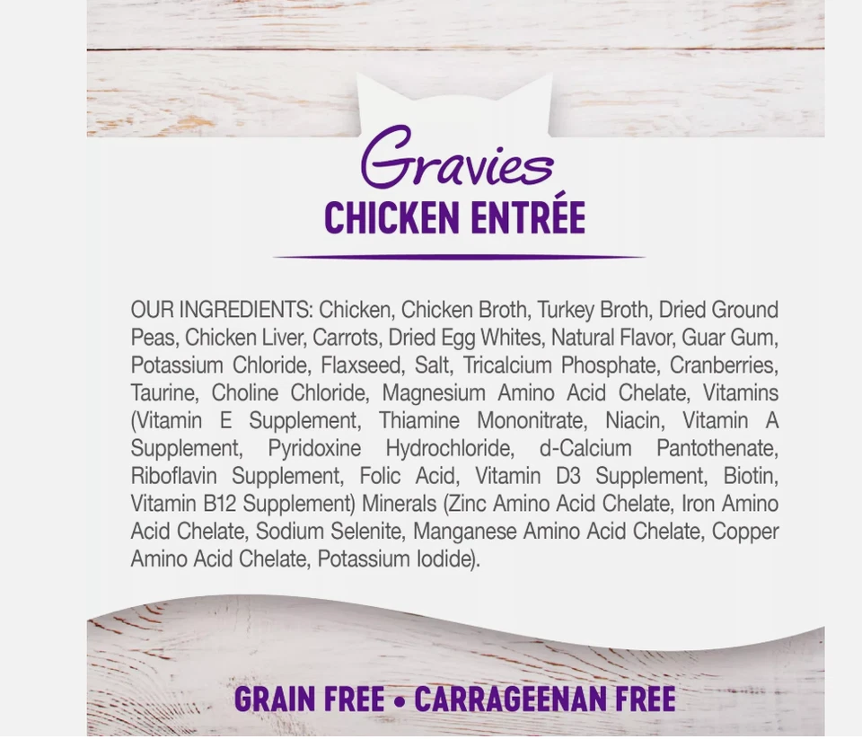 Wellness Complete Health Gravies Grain Free Canned Cat Food, Chicken Dinner, ... - Image 4 of 4