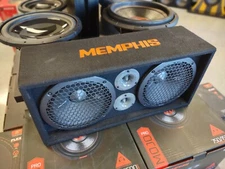 Memphis Audio SRXPE10D4F SRX Pro Dual 10" w/Tweeter FULL RANGE  ENCLOSURE w/LED