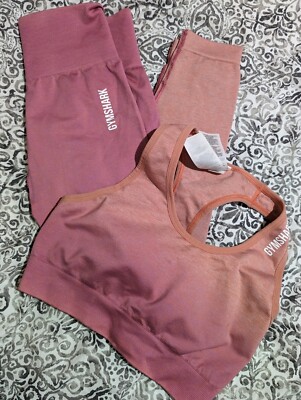 Gymshark Set OMBRE Leggings Sports Bra UK