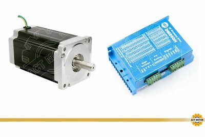 3PC Nema34 34HS5460D12.7L34J5-1 1700oz 6A φ12.7mm+3PC DM860H(AC&DC) Driver
